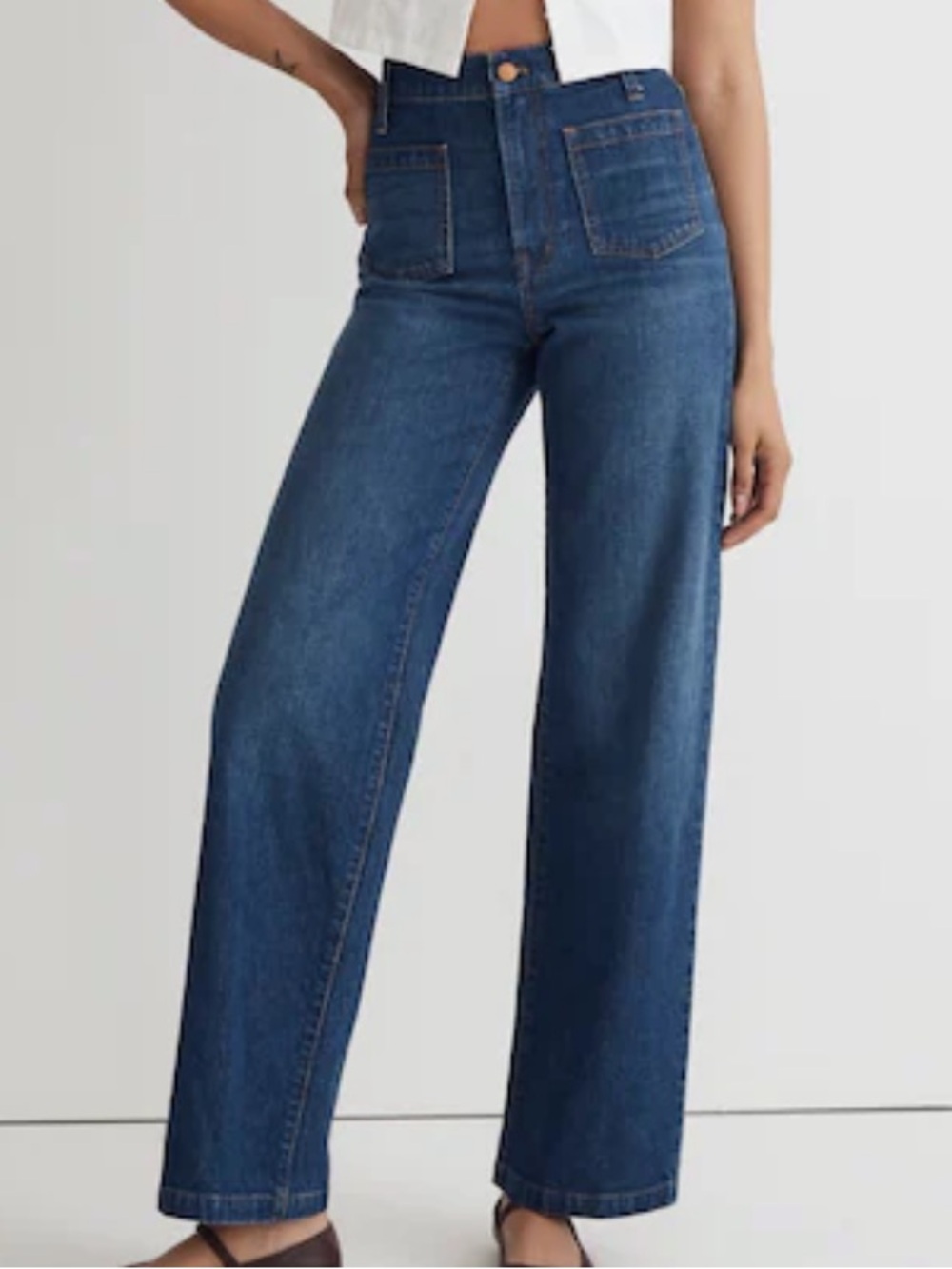 NWT Madewell The Perfect Vintage Wide-Leg Jean
